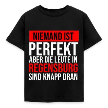 Regensburg Meine Stadt Bayern Regensburger - Kinder T-Shirt - Schwarz - Vorne - AI Model Kid Female (0cm)