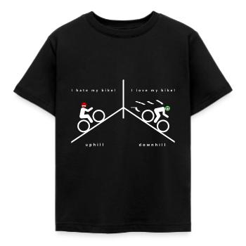 Vélo sur la montagne Hassliebe vélo - T-shirt Enfant - noir - Devant - AI Model Kid Female (0cm)