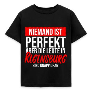 Regensburg Meine Stadt Bayern Regensburger - Kinder T-Shirt - Schwarz - Vorne - AI Model Kid Female (0cm)