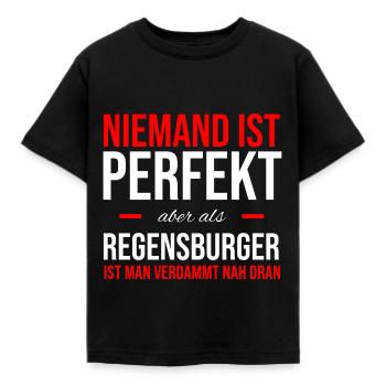Regensburg Meine Stadt Bayern Regensburger - Kinder T-Shirt - Schwarz - Vorne - AI Model Kid Female (0cm)