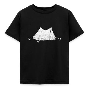 Tentes de camping de tente - T-shirt Enfant - noir - Devant - AI Model Kid Female (0cm)