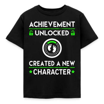 Erstellt einen neuen Charakter - Kinder T-Shirt - Schwarz - Vorne - AI Model Kid Female (0cm)