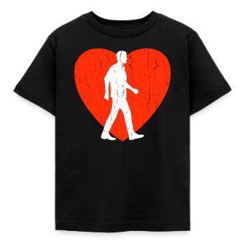 Walking - Kids' T-Shirt - black - Front - AI Model Kid Female (0cm)