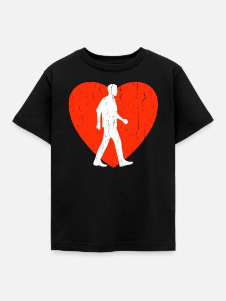 Walking - Kinder T-Shirt - Schwarz