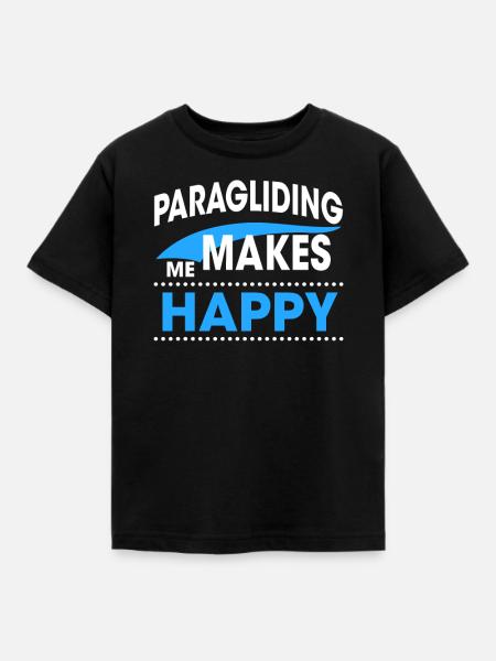 PARAGLIDING - Kinder T-Shirt - Schwarz