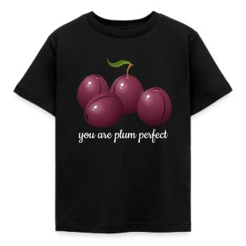 Vous êtes prune parfait - T-shirt Enfant - noir - Devant - AI Model Kid Female (0cm)