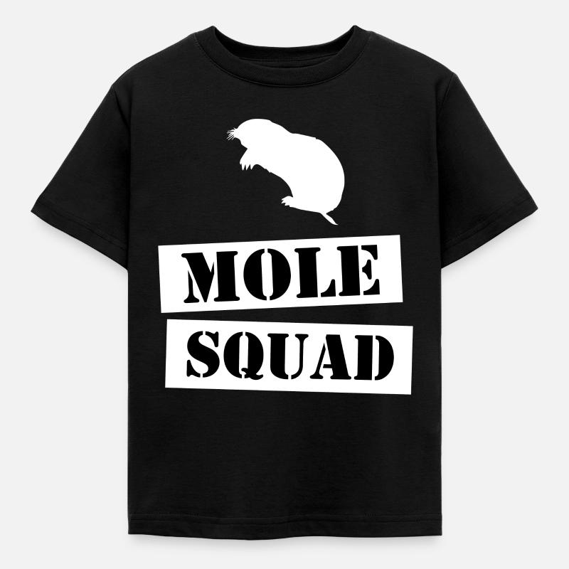 join the mole squad - Kinder T-Shirt - Schwarz