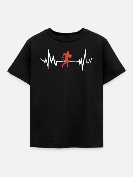 flag football - Kinder T-Shirt - Schwarz