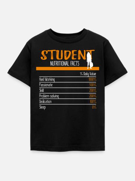 Student Ingredients - Kinder T-Shirt - Schwarz