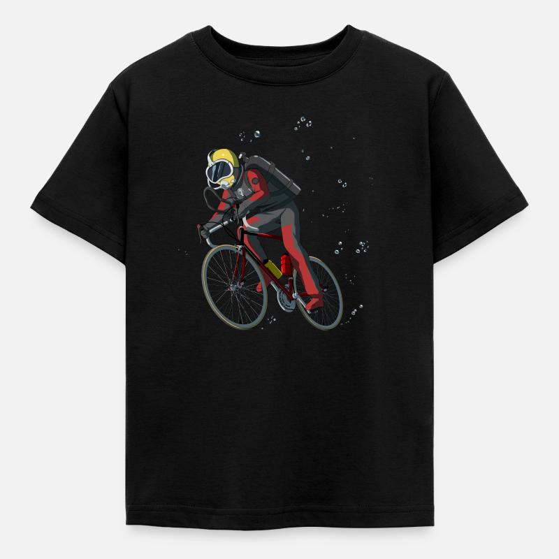 Dive Underwater Snorkel Divers Gift Idea - Kids' T-Shirt - black