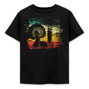 Pilz - Kinder T-Shirt - Schwarz - Vorne - AI Model Kid Female (0cm)