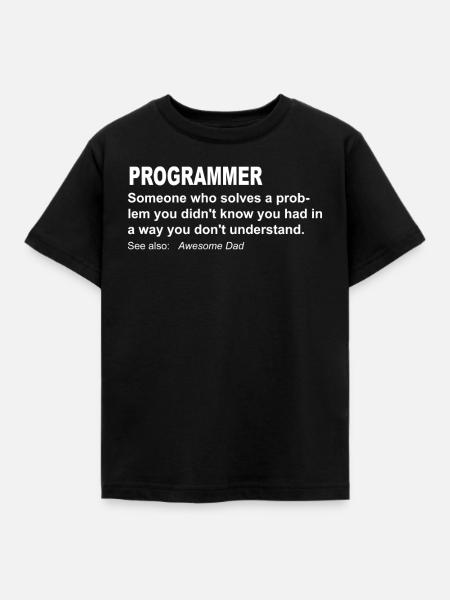 Funniest Programmer Tshirt - Kinder T-Shirt - Schwarz