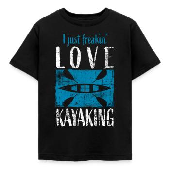 Kajak - T-shirt Enfant - noir - Devant - AI Model Kid Female (0cm)