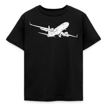 Avion - T-shirt Enfant - noir - Devant - AI Model Kid Female (0cm)