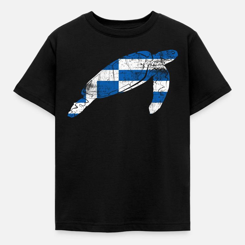 Grèce - T-shirt Enfant - noir