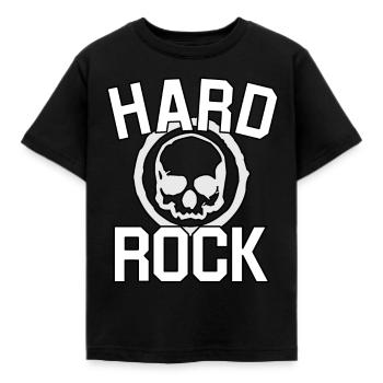 Hard Rock Skull Heavy Metal, Idée Cadeau Punk - T-shirt Enfant - noir - Devant - AI Model Kid Female (0cm)