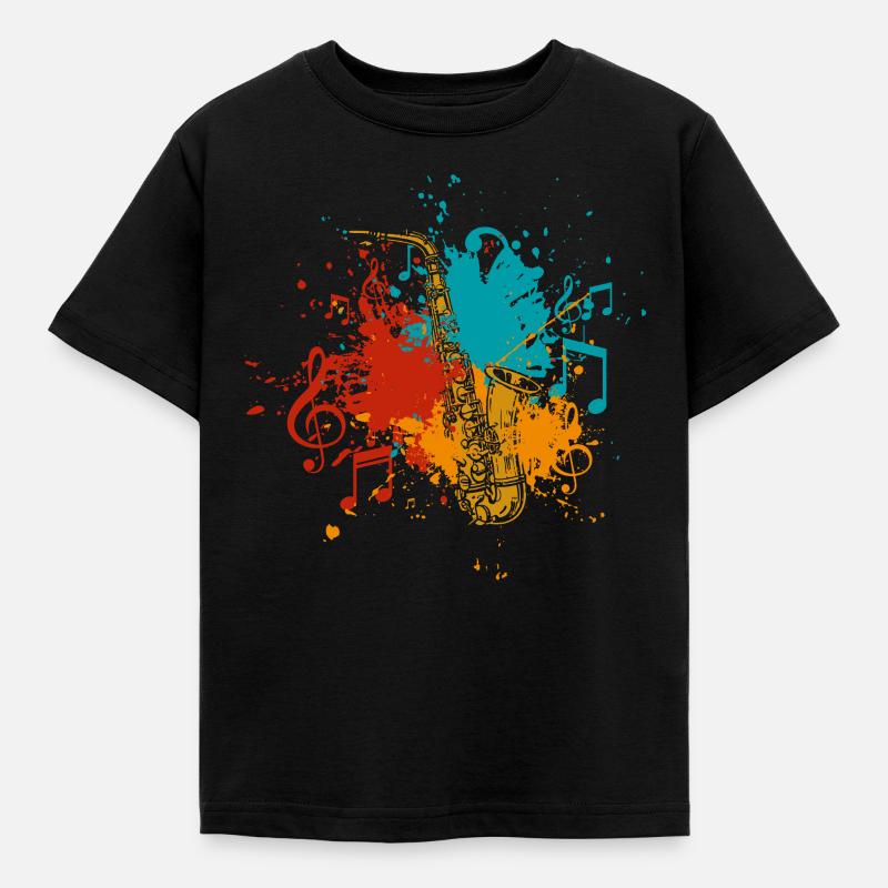 Saxophone - T-shirt Enfant - noir