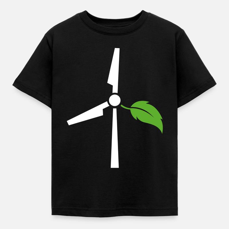 Énergie éolienne - T-shirt Enfant - noir