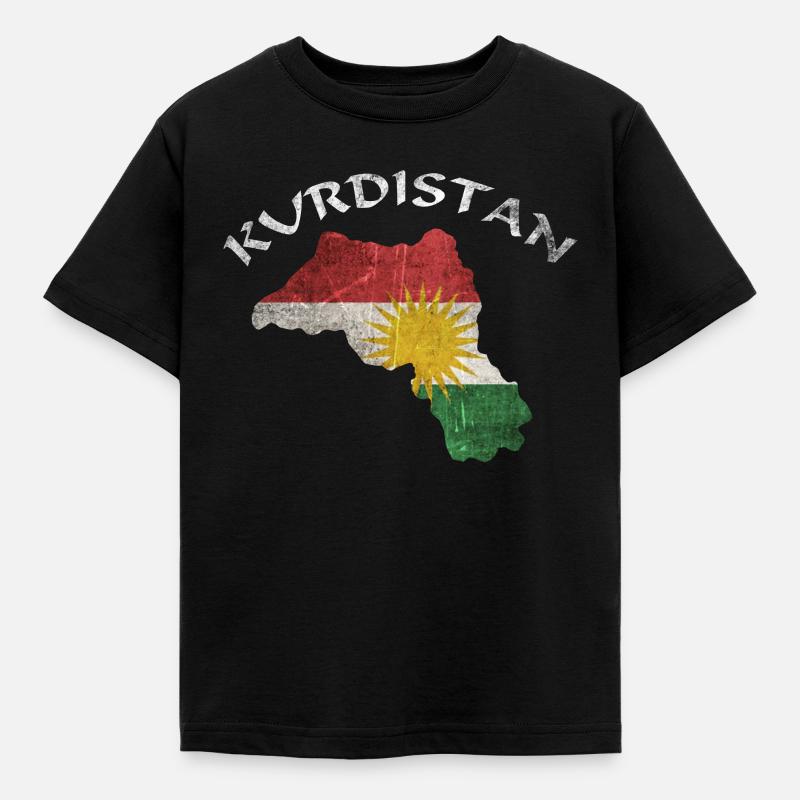Cadeau kurde drapeau kurde - T-shirt Enfant - noir