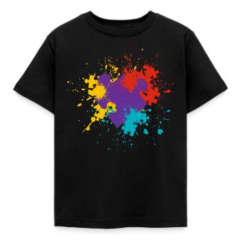Puzzle - Kids' T-Shirt - black - Front - AI Model Kid Female (0cm)