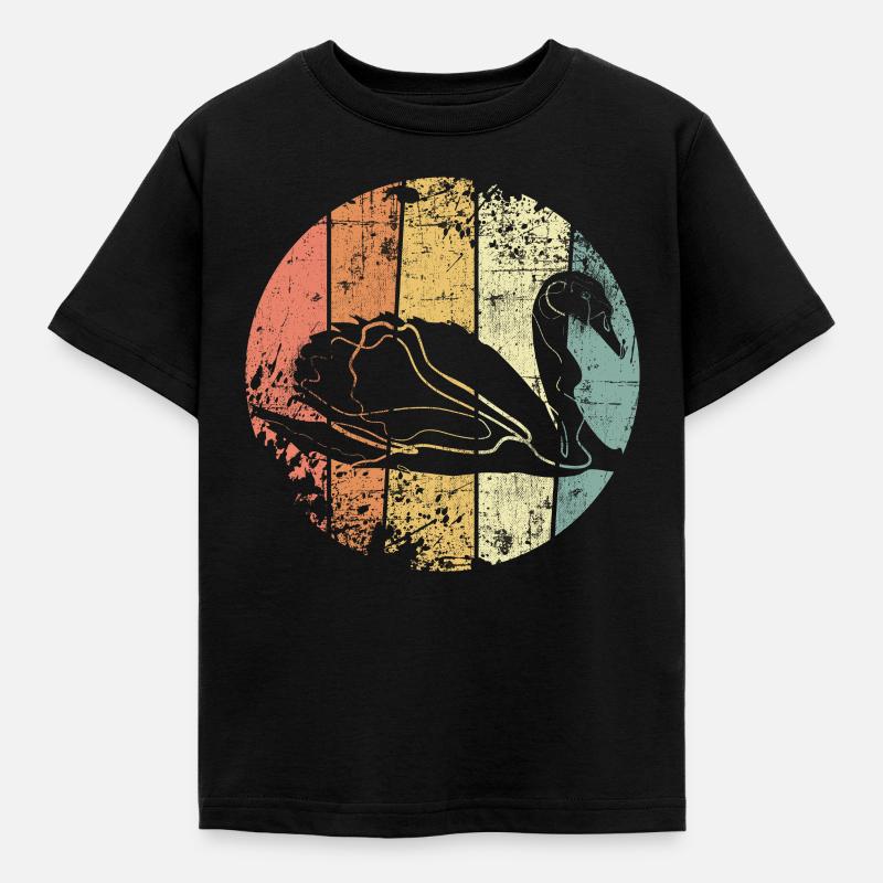 Schwan - Kinder T-Shirt - Schwarz