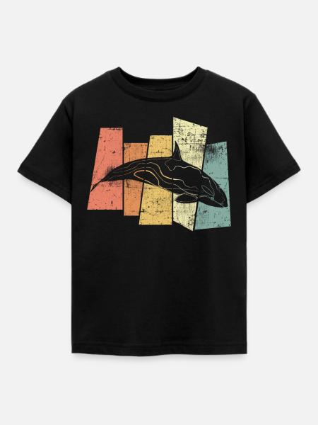 Orca - Kinder T-Shirt - Schwarz