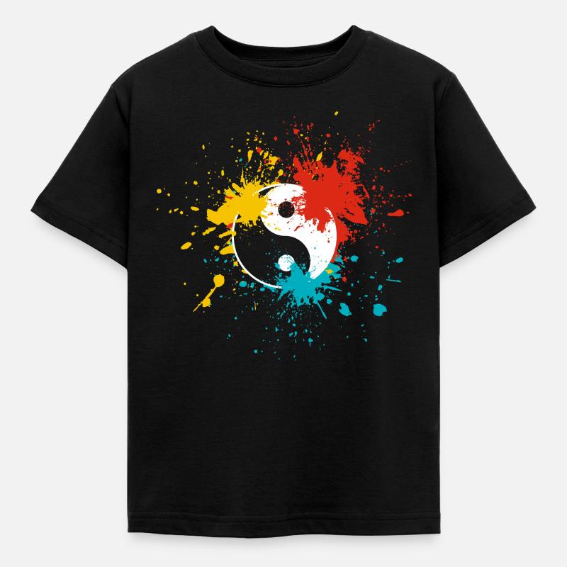 Yin Yang - T-shirt Enfant - noir