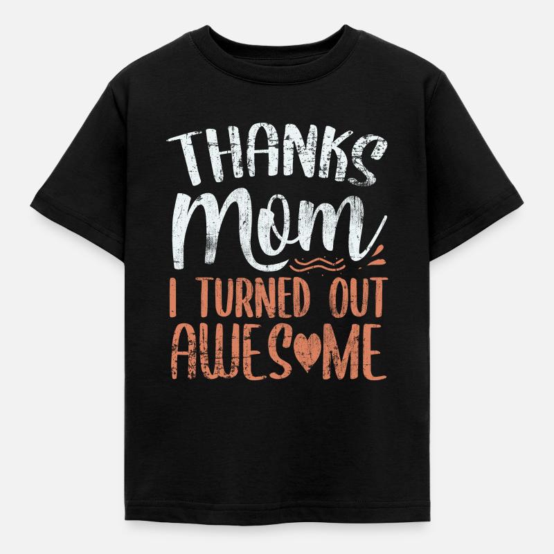 Danke Mama - Kinder T-Shirt - Schwarz