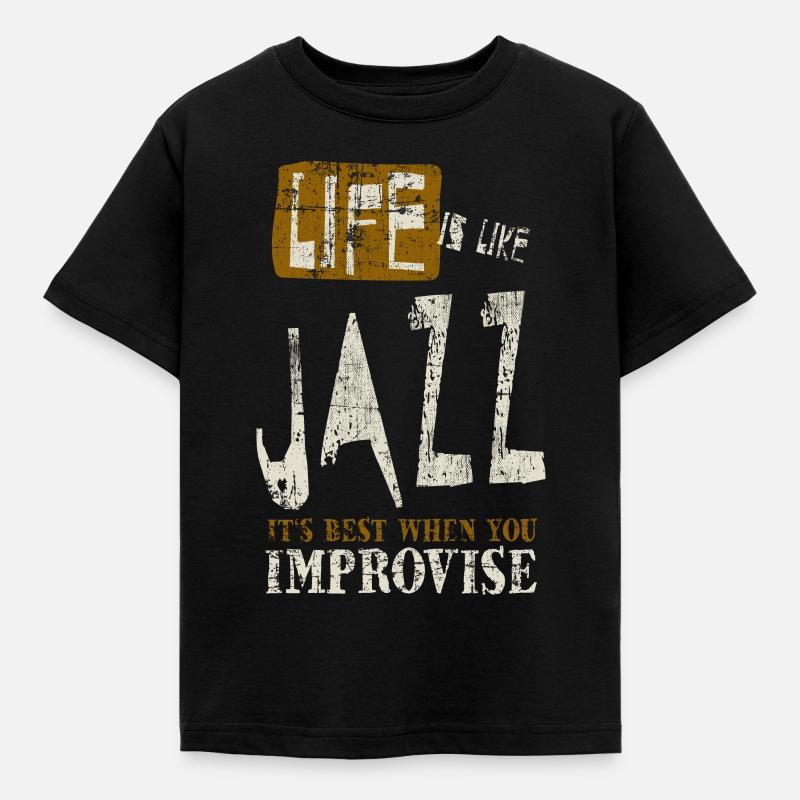 jazz - Koszulka dziecięca - czarny