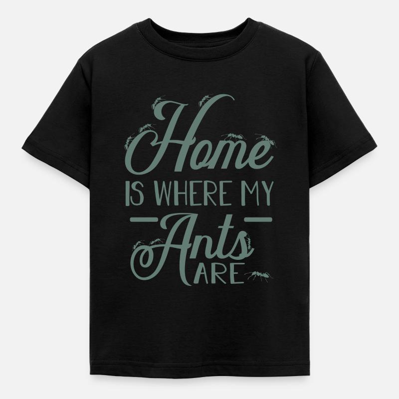 Ameisen - Kinder T-Shirt - Schwarz