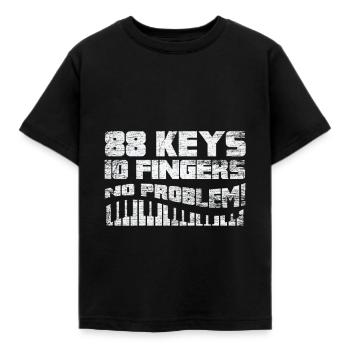 Piano - T-shirt Enfant - noir - Devant - AI Model Kid Female (0cm)