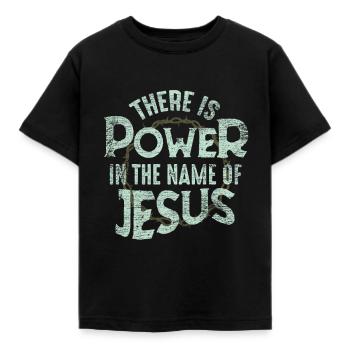 Jesus - Kinder T-Shirt - Schwarz - Vorne - AI Model Kid Female (0cm)