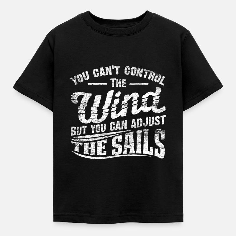 sejlads - Børne-T-shirt - sort