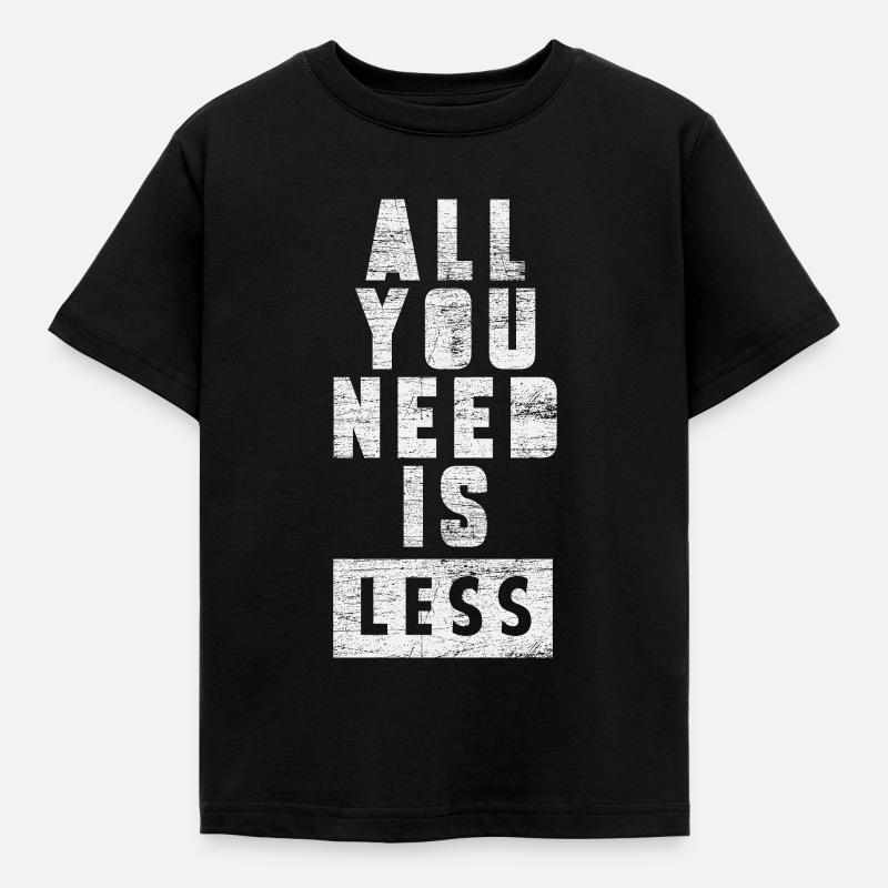 Minimalismus - Kinder T-Shirt - Schwarz