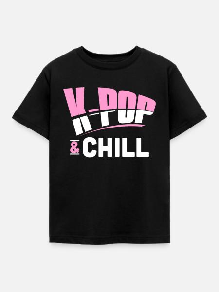 K-Pop - Kinder T-Shirt - Schwarz