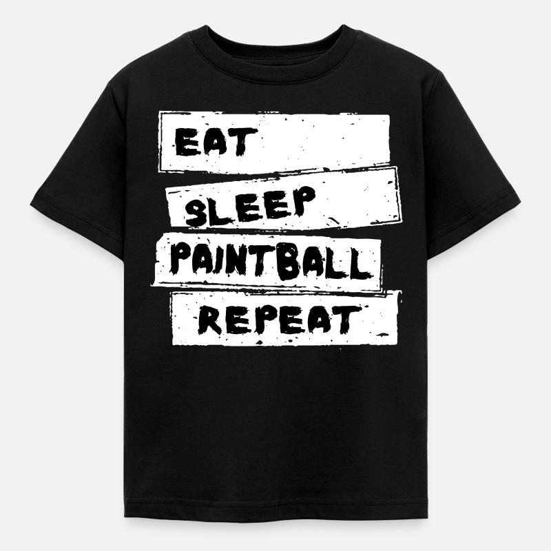 Paintball - tee de paintball - T-shirt Enfant - noir