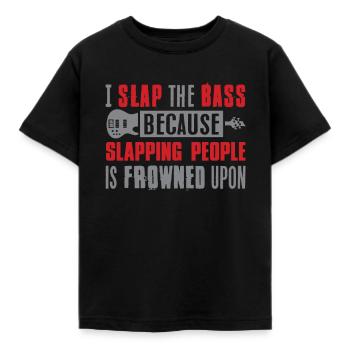 Guitare basse - T-shirt Enfant - noir - Devant - AI Model Kid Female (0cm)