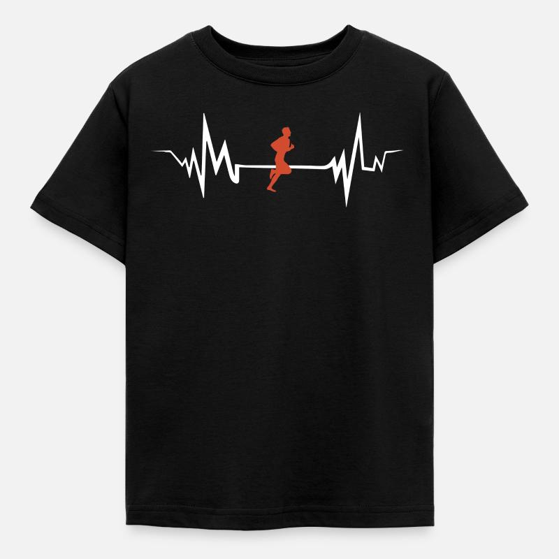 marathon - Kinder T-Shirt - Schwarz