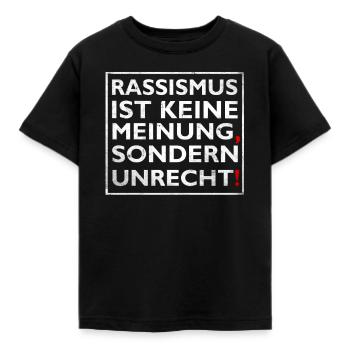 Anti Rassismus - Kinder T-Shirt - Schwarz - Vorne - AI Model Kid Female (0cm)