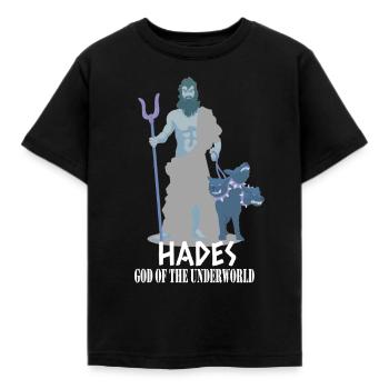 Griechische Mythologie Griechische Götter Hades - Kinder T-Shirt - Schwarz - Vorne - AI Model Kid Female (0cm)