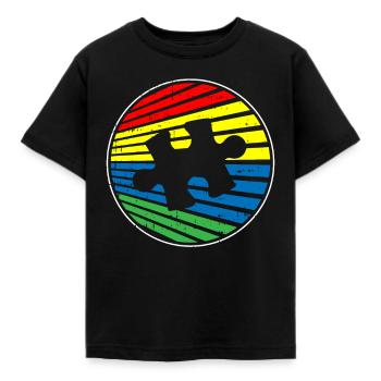 Autism Autistic - Kids' T-Shirt - black - Front - AI Model Kid Female (0cm)