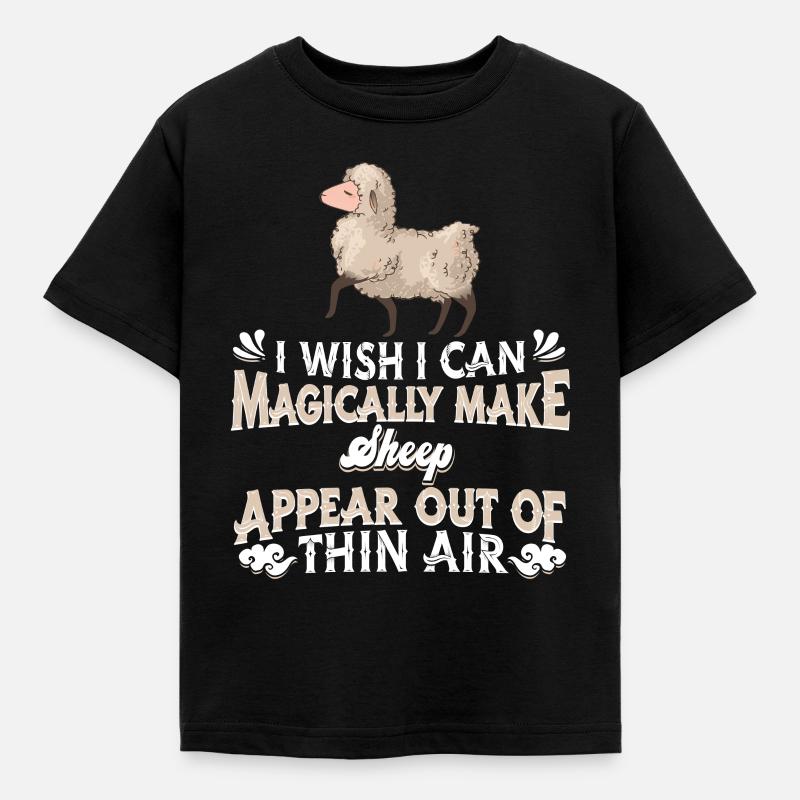 Sheep Shepherd - Kids' T-Shirt - black