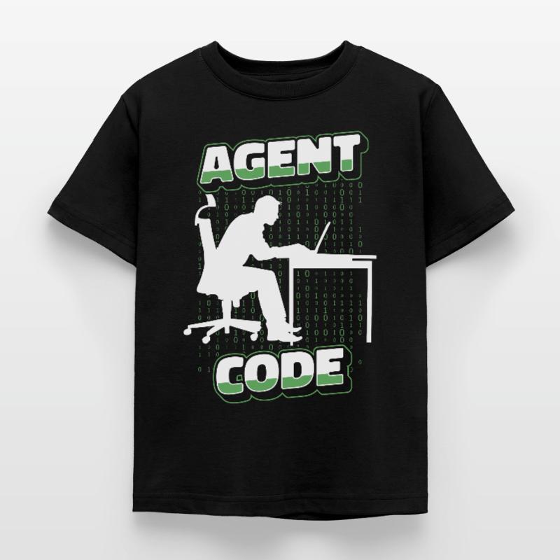 Entwickler Coder Programmierer Agent Kinder T-Shirt