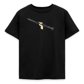 Spielmannszug Klarinette - Kinder T-Shirt - Schwarz - Vorne - AI Model Kid Female (0cm)