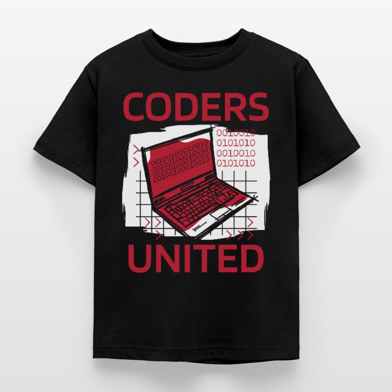 Développeur Coder Programmeur Ordinateur portable T-shirt Enfant