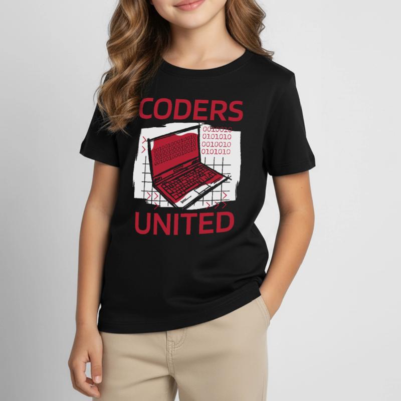 Développeur Coder Programmeur Ordinateur portable T-shirt Enfant