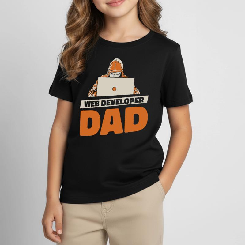 Web Developer Web Developer Father Kids' T-Shirt