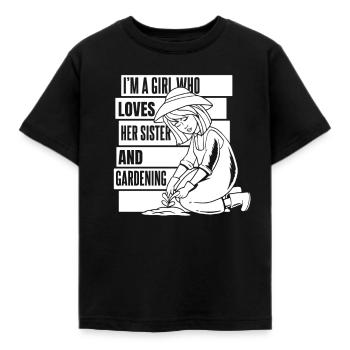 Jardinier amateur jardinier jardinier - T-shirt Enfant - noir - Devant - AI Model Kid Female (0cm)
