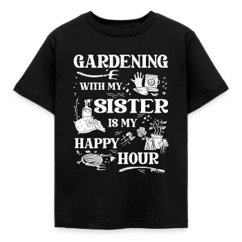 Jardinier amateur jardinier jardinier - T-shirt Enfant - noir - Devant - AI Model Kid Female (0cm)