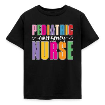 Nurse Nursing Emergency Nurse - Kids' T-Shirt - black - Front - AI Model Kid Female (0cm)